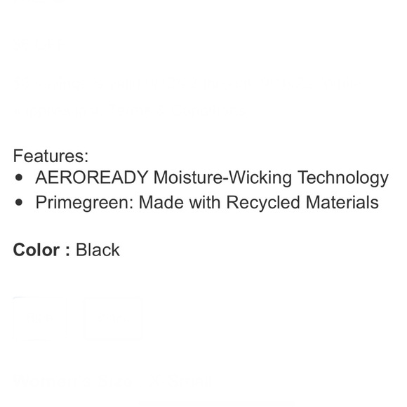 adidas Ladies' 3-Stripe Capri, Black (size : S, M, L, XL, XXL) - Picture 7 of 9